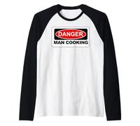 Danger Man Cucina Maglia con Maniche Raglan