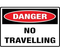 Dangerno Viaggiare 15,2 x 20,3 cm, design elegante e prominente, perfetto per porte di casa, ufficio, pareti, finestre