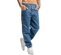 Dangerous DNGRS Jeans da uomo Loose Fit Jeans, Blu, 32-34
