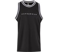 Dangerous DNGRS Maglietta nero / bianco Uomo - Abbigliamento - Taglie comode - Maglie e T-shirt Dangerous DNGRS L