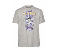 Dangerous DNGRS Maglietta 'No Return' blu chiaro / giallo / grigio / lilla / bianco Uomo - Abbigliamento - Taglie comode - Maglie e T-shirt Dangerous DNGRS XL
