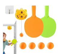 Dangling Table Tennis Trainer with racket and Balls | Indoor Table Tennis Exerciser for Kids and Adults | Portable Parent Child Interactive Training Toy for Home Use | Fun and Engaging Training Tool