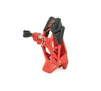 Dango Design - Supporto universale a morsetto per action camera, da utilizzare come supporto su moto, caschi per sport motoristici e altro ancora, rosso (Ripper Red)