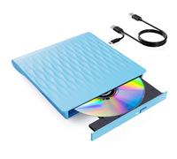 DANGZW Unità DVD CD Esterna, Unità CD DVD +/- RW ROM Portatile, Masterizzatore e Lettore CD DVD, Masterizzatore per PC Portatile, Compatibile con Windows 11/10/8/7/XP/Vista, Linux e MacOS