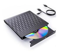 DANGZW Unità DVD CD Esterna, Unità CD DVD +/- RW ROM Portatile, Masterizzatore e Lettore CD DVD, Masterizzatore per PC Portatile, Compatibile con Windows 11/10/8/7/XP/Vista, Linux e MacOS