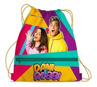 Dani e Robbi Sacca Sportiva per Bambini 34x40 cm - Zainetto a Lacci per Scuola, Palestra e Tempo Libero