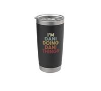 Dani Name Dani Personalized Name First Given Bicchiere termico in acciaio inox doppia parete