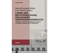 Daniel Bernhard Linien der Rechtsprechung des Bundesverfassun (Copertina rigida)