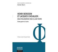 Daniel Bloch Henri Bergson et Jacques Chevalier (Tascabile)