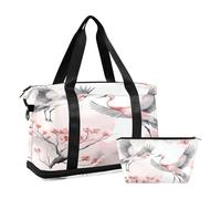 Daniel Crane - Borsone sportivo da viaggio, borsa da viaggio con tasca bagnata, scomparto per scarpe e articoli da toeletta, rosa Daniel Crane, per donna e uomo, Multi