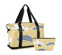 Daniel Crane - Borsone sportivo da viaggio, con tasca bagnata, scomparto per scarpe e articoli da toeletta, per donne e uomini, Multi