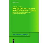Dániel Czicza Das Es-Gesamtsystem Im Neuhochdeutschen (Copertina rigida)