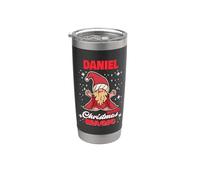 Daniel fa il nome magico di Natale Daniel Gnome Bicchiere termico in acciaio inox doppia parete