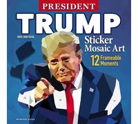 Daniel Hayes President Trump Sticker Mosaic Art (Tascabile)