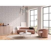 Livingwalls Daniel Hechter carta da parati di design - carta da parati in tessuto non tessuto con aspetto grafico - 10,05 m x 0,53 m - beige, crema, grigio, argento, metallizzato - 361337