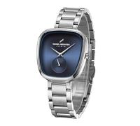 Daniel Hechter Madeleine Collection - Orologio da donna di lusso, quadrante ovale lucido con sottosecondo e cinturino in acciaio inox, Blu, Vestito