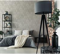 Livingwalls Daniel Hechter Carta da parati in tessuto non tessuto floreale 10,05 m x 0,53 m - Grigio, beige - Carta da parati strutturata 781514