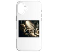 Daniel in the Lion's Den Christian Fait-Based Apparel Custodia per iPhone 16 Plus