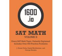 Daniel Kirchheimer George Rimakis J Er 1600.io SAT Math Orange Book (Tascabile)