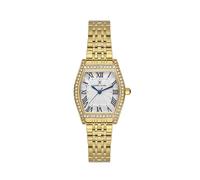 Daniel Klein DK.1.14106 orologio da polso donna 3 ATM impermeabile rettangolo strass quadrante donna orologio da polso al quarzo, oro, Glam