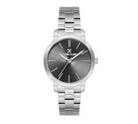 Daniel Klein Orologio da donna Premium DK.1.12900, diametro cassa 35 mm, cinturino in acciaio inox, argento e nero, 35 mm