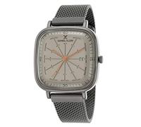 Daniel Klein Orologio da polso quadrato da uomo (DK12426) - Cinturino in rete - 40 mm analogico da uomo - movimento al quarzo giapponese - lancette gialle - molti colori, Grigio/beige, 40mm, alla moda