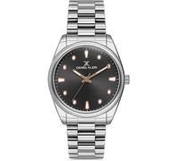 Daniel Klein Orologio da polso da donna Premium (DK.1.13009), quadrante e cassa da 34 mm, cinturino da 18 mm in acciaio inox, Nero
