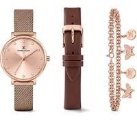 Daniel Klein DK.1.13025.2 - Orologio da polso da donna con strass, impermeabile fino a 3 ATM, colore rosa