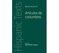 Daniel Munoz Sempere ArtíCulos De Costumbres (Tascabile) Hispanic Texts