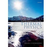 Daniel V. Schroeder An Introduction to Thermal Physics (Tascabile)