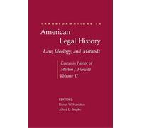 Daniel W. Hamilton Transformations in American Legal History (Copertina rigida)