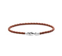 Daniel Wellington Bracciale Intrecciato In Pelle Marrone St Mawes Daniel Dw0040174 - Lunghezza: 20,5 Cm