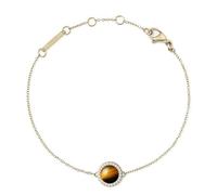 Daniel Wellington Bracciale Oro Occhio di Tigre Cristalli - Bracciale