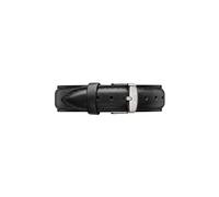 Daniel Wellington Classic Sheffield Cinturino Unisex Adulto, 18mm, in Pelle, Nero/Argento