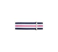 Daniel Wellington Classic Southampton Cinturino Unisex Adulto, 18mm, in NATO, Blu/Rosa/Bianco/Argento