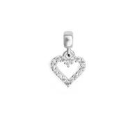 Daniel Wellington Ciondolo Argento Cuore Cristalli Trasparenti - Ciondolo