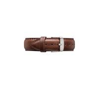 Daniel Wellington Classic Bristol Cinturino Uomo, 20mm, in Pelle, Marrone/Argento