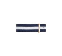 Daniel Wellington Classic Glasgow Cinturino Unisex Adulto, 18mm, in NATO, Blu/Bianco/Oro Rosato