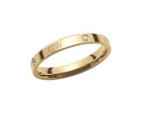 Anello da donna di Daniel Wellington della collezione Classic Lumine. Gioiello in acciaio inossidabile di colore gold. Dimensioni: 8. La refrenza è: DW00400285. misura 24 trendy cod. DW00400293