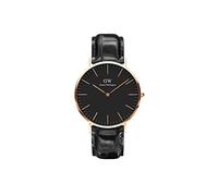 Daniel Wellington Orologio Classic Reading Uomo, 40mm Orologio da Uomo, DW Classico Pelle Nero Orologio Uomo