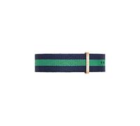 Daniel Wellington Classic Warwick Cinturino Uomo, 20mm, in NATO, Blu/Verde/Oro Rosato