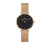 Daniel Wellington Orologio analogico 'Classic Petite 28 Melrose DW00100217' oro rosé / nero, Taglia One Size