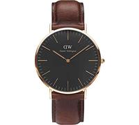 DANIEL WELLINGTON - Orologio da uomo di 40 mm, DANIEL WELLINGTON CLASSIC NERO ST MAWES ORO ROSA DW00100124