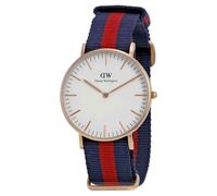 Daniel Wellington Oxford Classico Blu Rosso Tessuto Cinturino 36mm Da Orologio