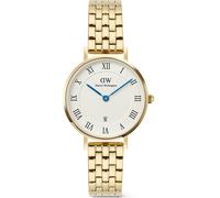 Daniel wellington Petite 28 Roman Numerals Date 5-Link White Gold DW00100857