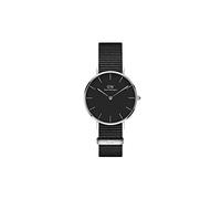 Daniel Wellington Petite Cornovaglia, nero/argento, 32 mm, NATO, da donna
