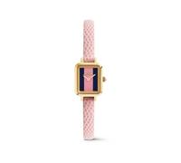 Daniel Wellington Quadro Mini Orologio Donna Oro 15.4x18.2mm Quadrante Blu/Rosa