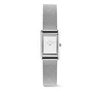 Daniel Wellington Bound Mini 3-Link Orologio da donna in acciaio inossidabile, Argento Sterling bianco, 17x25,9mm