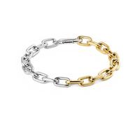 Daniel wellington Women's bicolor Bracciale Contrast Link DW004019 - Length: 17.5 cm