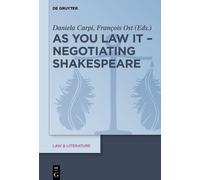 Daniela Carpi As You Law It - Negotiating Shakespeare (Copertina rigida)